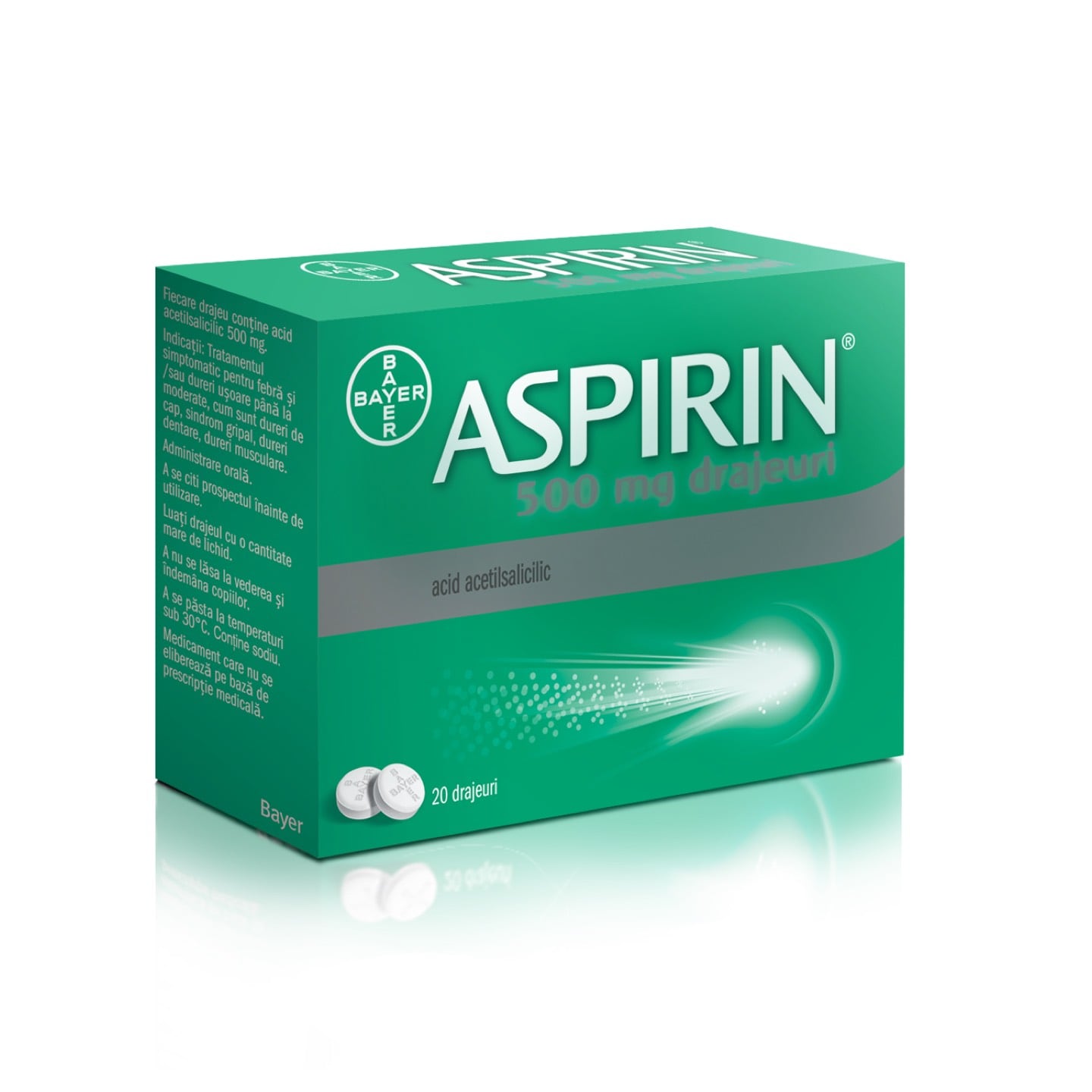 Aspirin® 500mg drajeuri