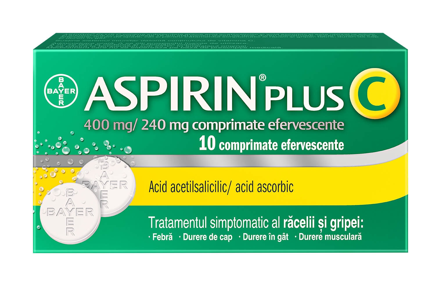 Aspirin® Plus C 10 comprimate efervescente