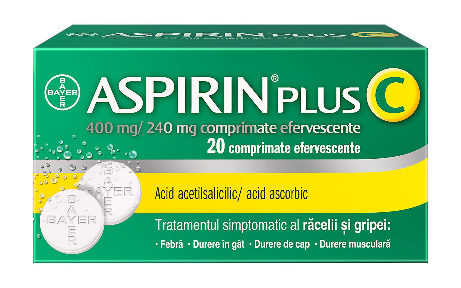 Aspirin® Plus C 20 comprimate efervescente